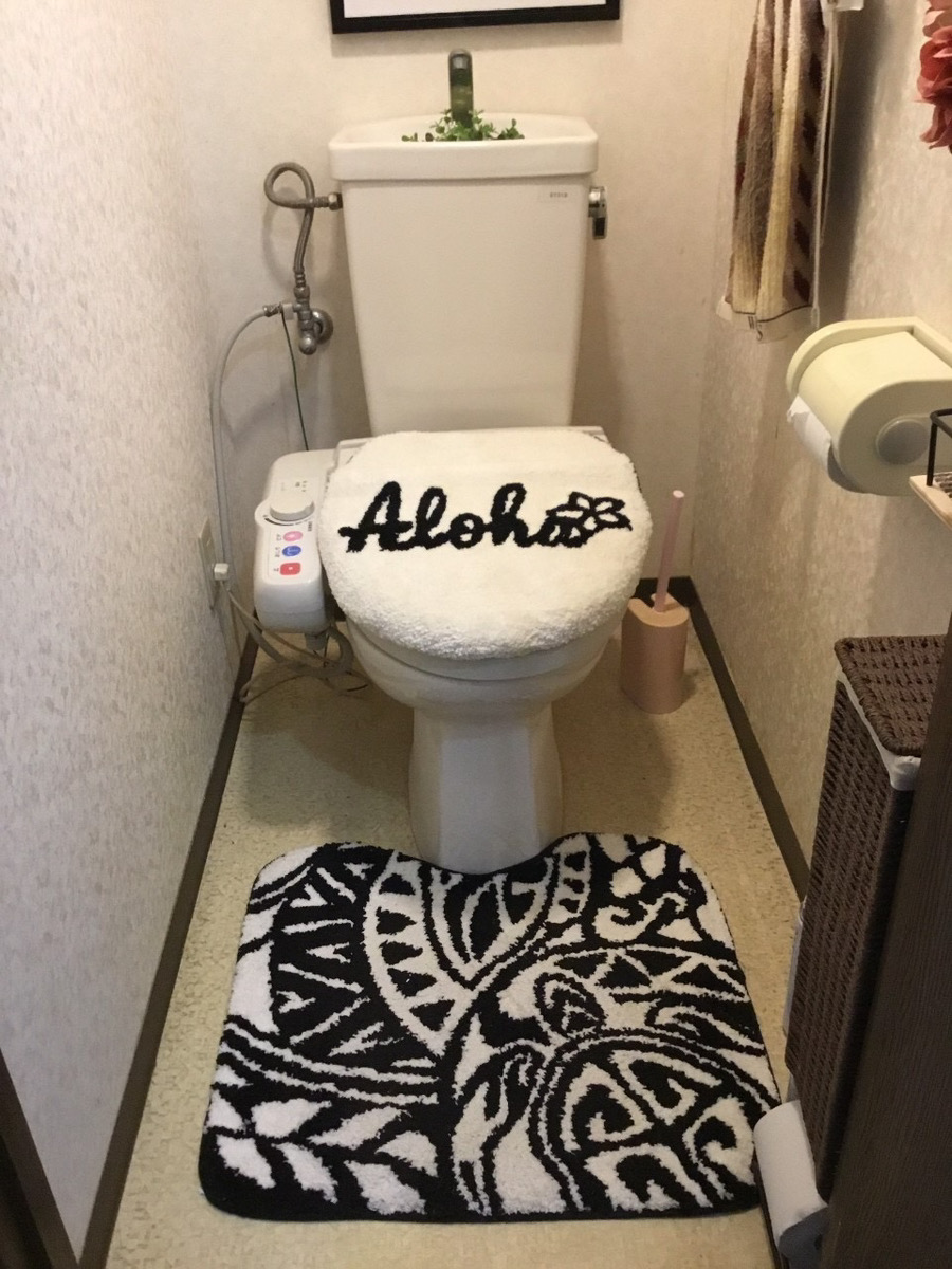 【松島町】多様なタイル柄でエレガントなトイレ