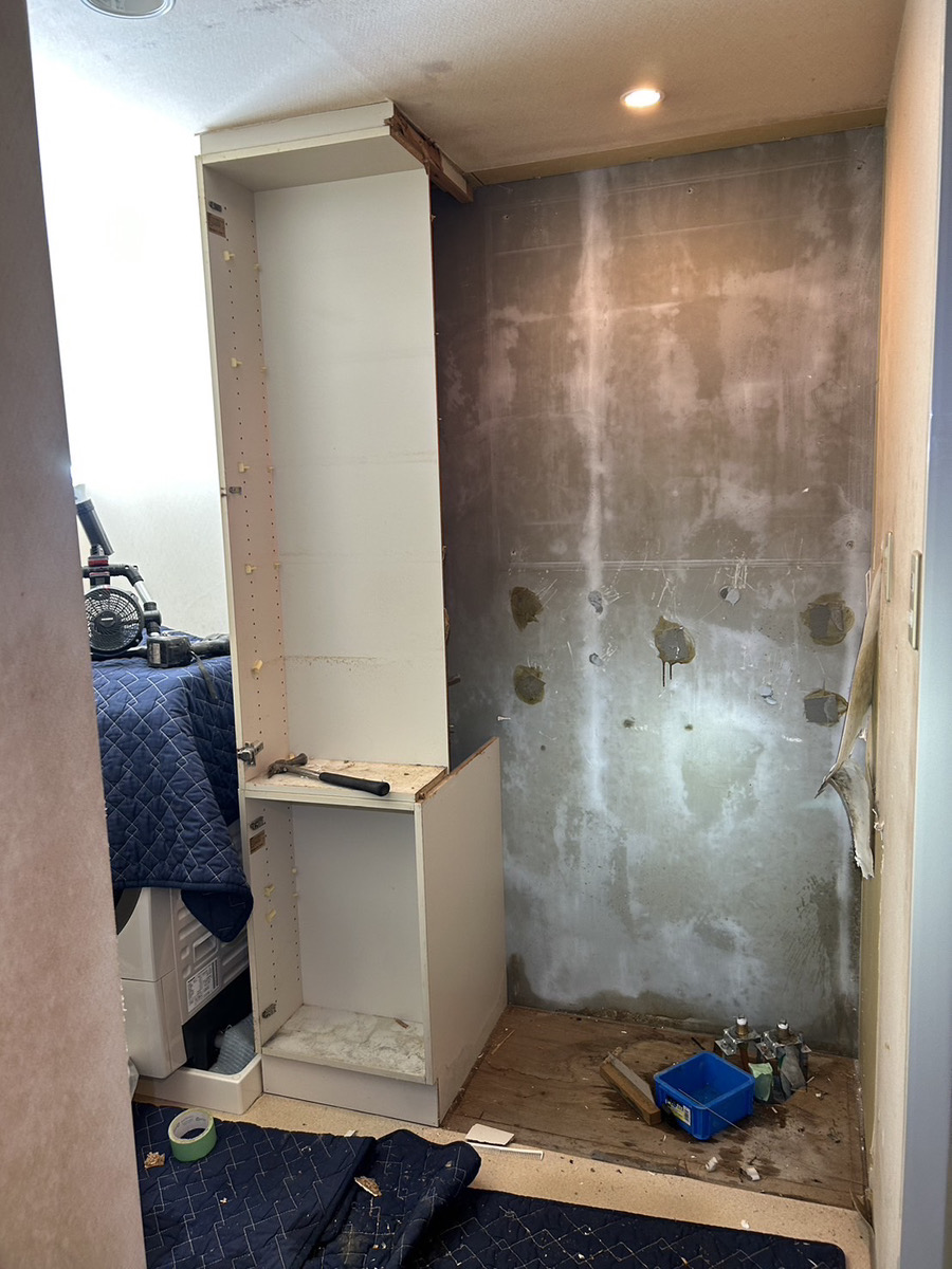 【仙台市若林区】造作棚の洗面所とお風呂をリノベーション